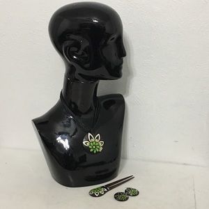 Three Piece Wood Fashion Jewelry Set